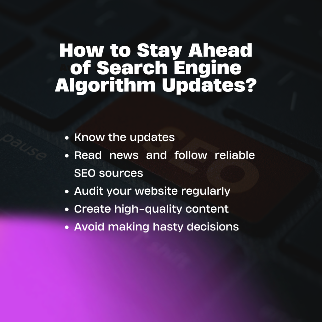 How To Stay Ahead Of Search Engine Algorithm