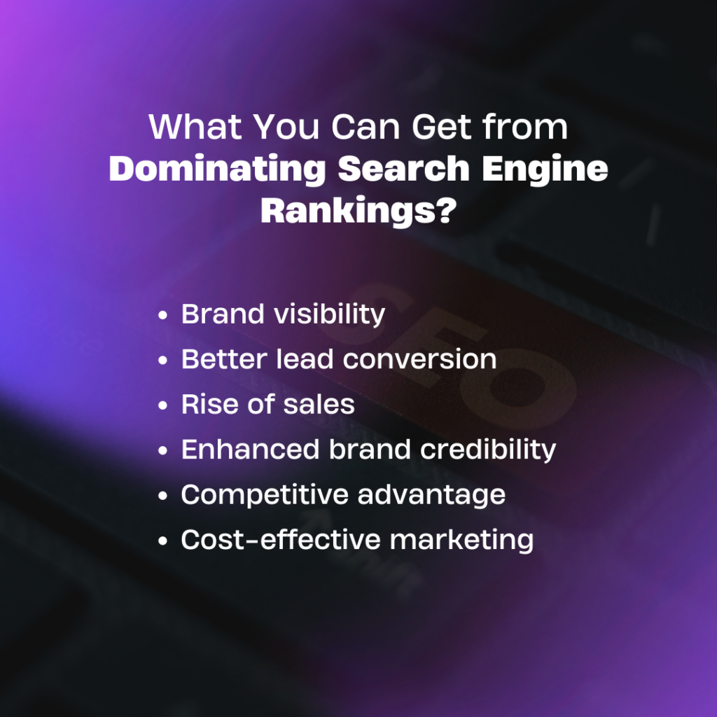 What You Can Get from Dominating Search Engine Rankings
